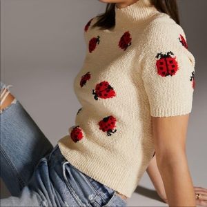 ISO Maeve Puff Sleeve Sweater in Ladybug